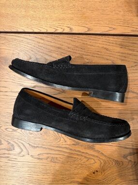 GH Bass Whitney Weejun Loafer Black Suede